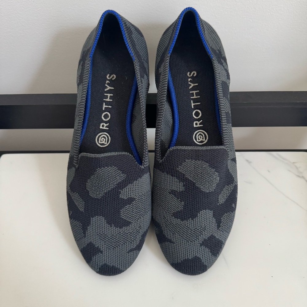 Rothy's Dark Camo OG Loafers Size 8.5
